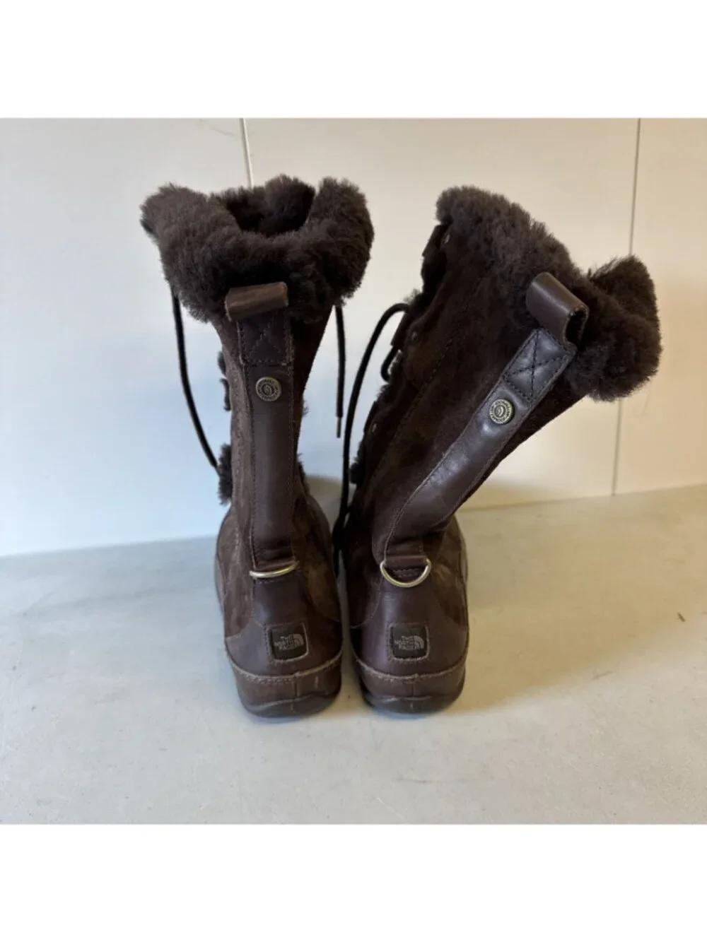 The North‎ Face Winter Boots Womens 8 Brown Appu Abby III Primaloft Laced Up